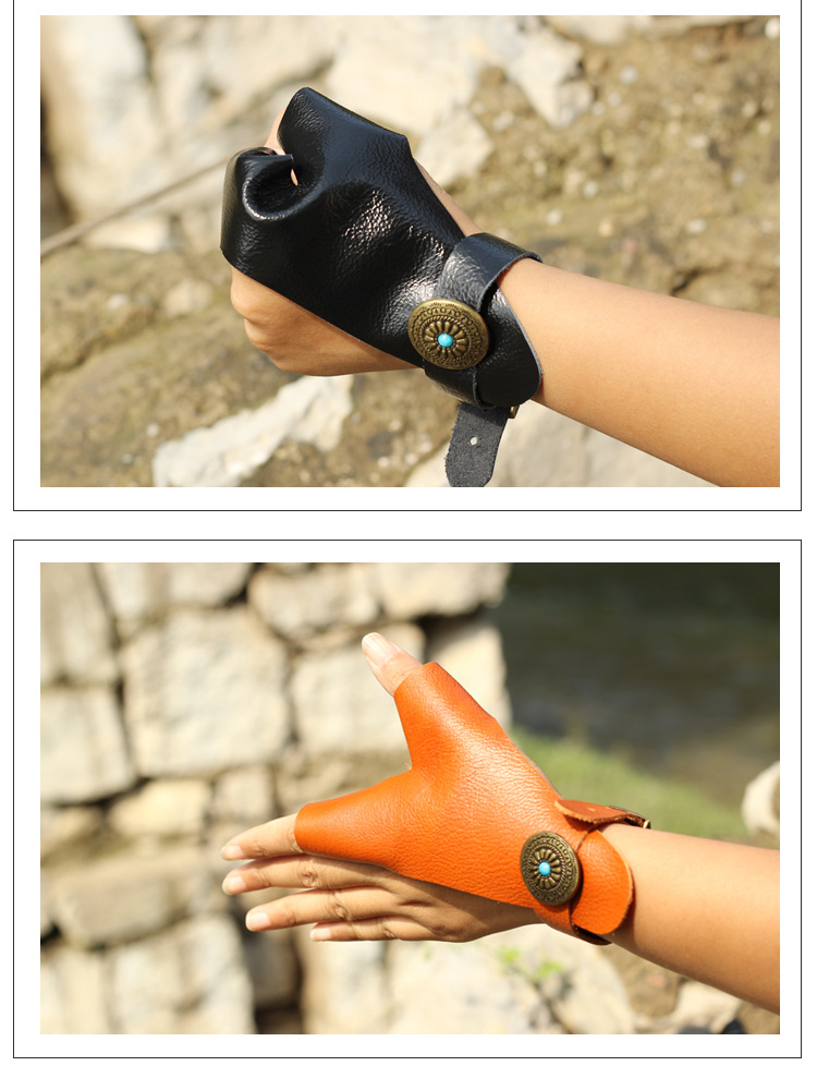 弓箭射箭全牛皮护手