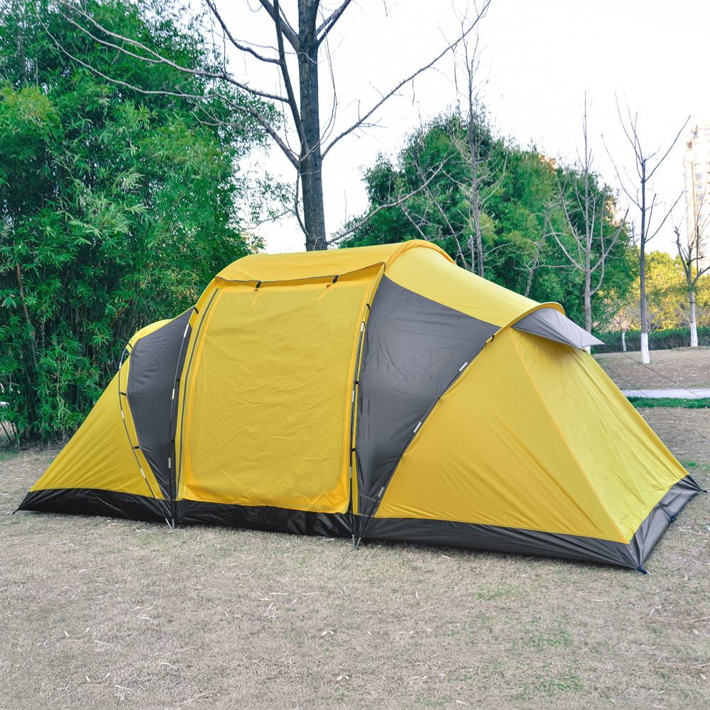 6-8人户外露营家庭帐篷两室一厅大防晒防雨野外家用帐篷