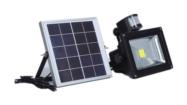 太阳能人体感应充电投光灯