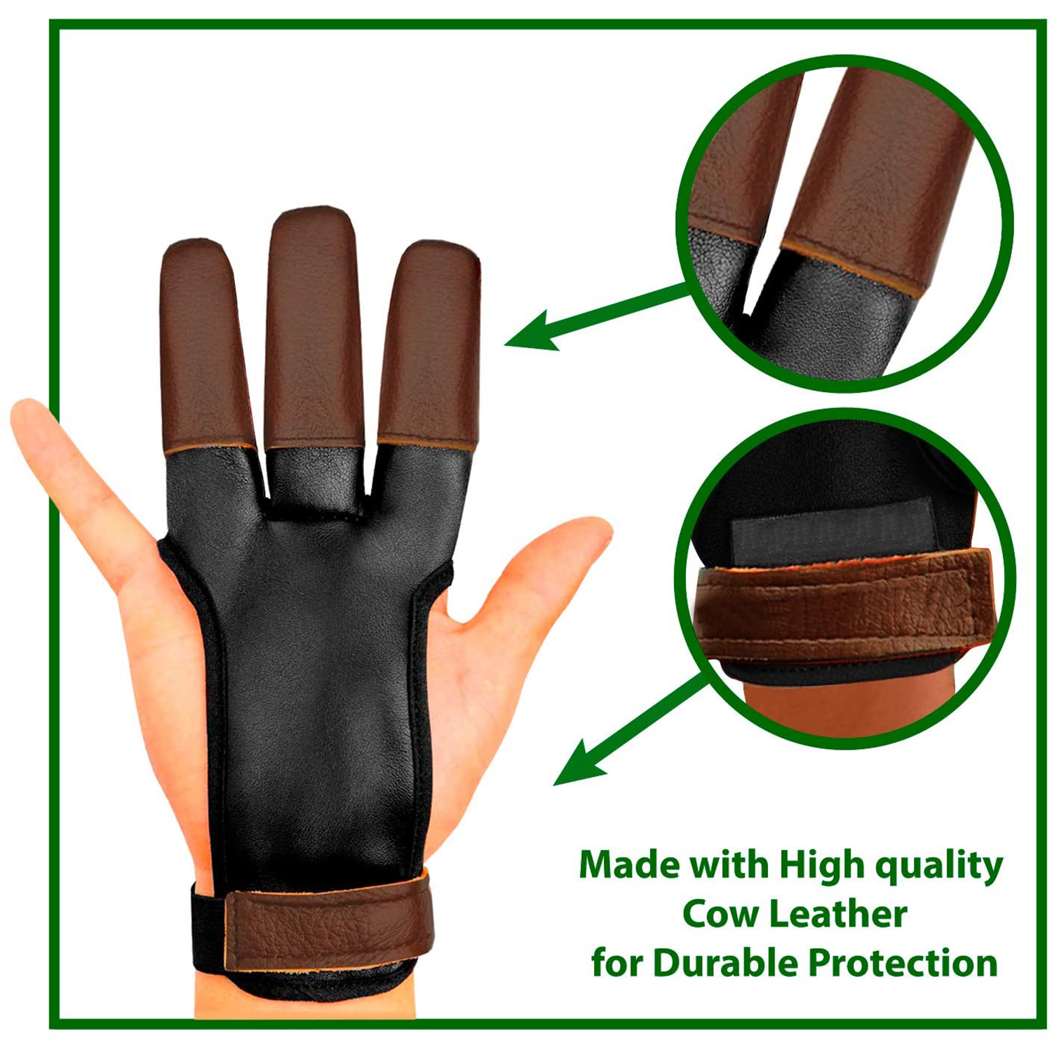 射箭三指护指手套