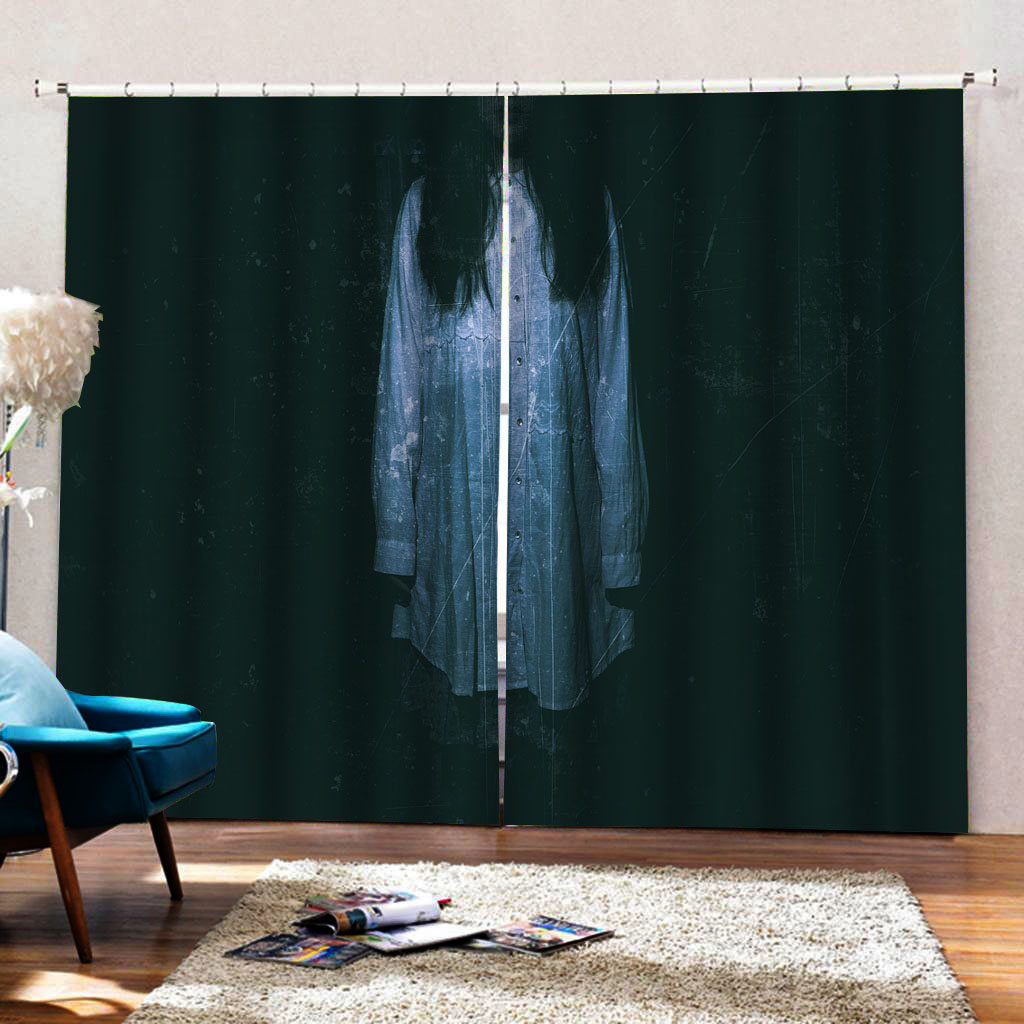 0 0 分享 万圣节恐怖元素黑丝遮光窗帘高精密加厚 合肥来燕电子商务