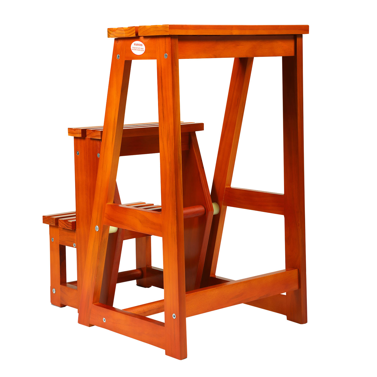 儿童爬凳坚果棕色浅核桃色