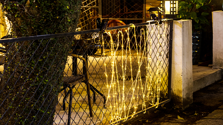 太阳能夹子管子灯串